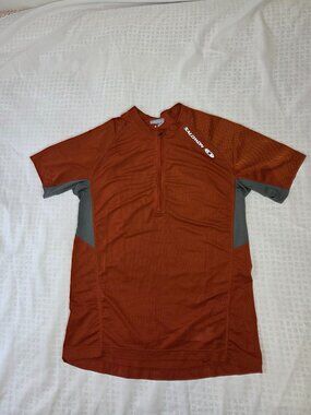 Salomon Men's Short Sleeve Athletic T-Shirt Large Light Color Running Sports Tee